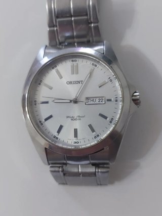 Orologio Orient Quarzo Argento Bianco