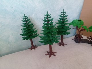 Playmobil Abetos y árboles con raíz