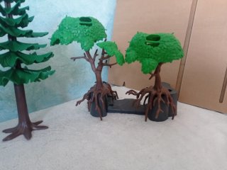 Playmobil Abetos y árboles con raíz
