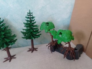 Playmobil Abetos y árboles con raíz