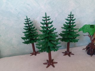 Playmobil Abetos y árboles con raíz