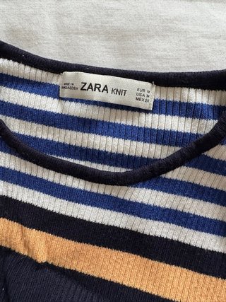Jersey Zara Rayas Multicolor Talla M