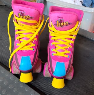 Patines 4 Ruedas Soy Luna Rosas