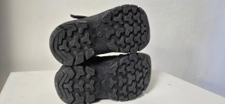 Scarpe bimbo Quechua trekking nera e blu,n°24