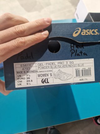 Zapatillas Padel Asics Talla 39