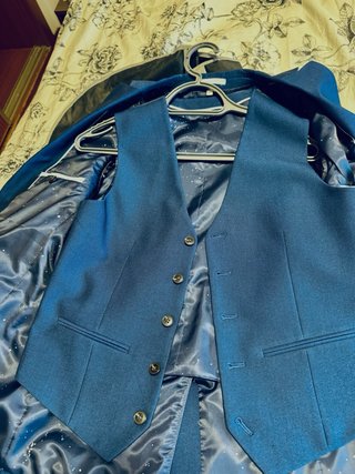 Traje 3 piezas niño M&S Talla 12/13 Azul