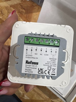 Termostato Inteligente WiFi Refoss MTS200