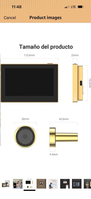 EZVIZ Digital Door Peephole with 4.3 Inch Color Sc