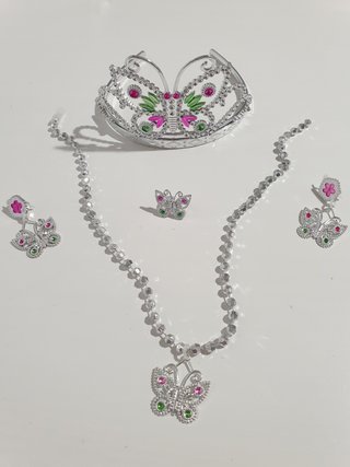 Joyas disfraz PRINCESA /Bolso mariposa lentejuela