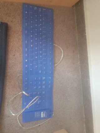 Teclado azul