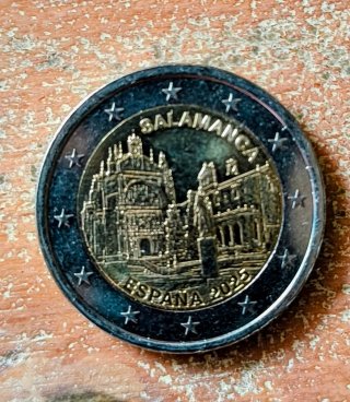 Moneda 2 euros España 2025 Salamanca