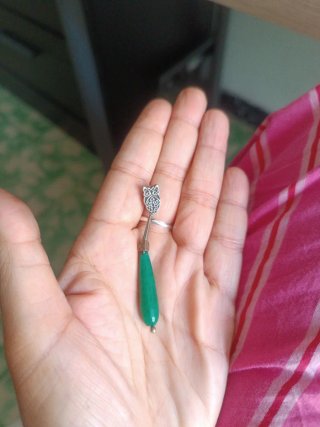 Pendientes Plata y Jade Celta