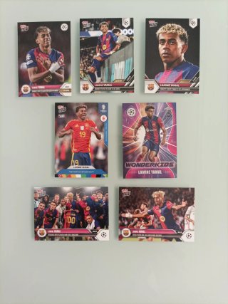 Lamine Yamal y Raphinha Topps NOW + Wonderkids