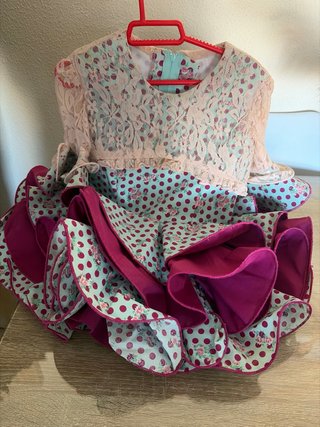 Traje Flamenca Hecho a Mano 18-24 Meses