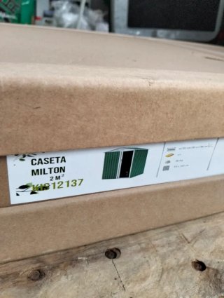 Caseta jardín metálica 2 m2 Milton verde