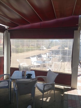 Toldo 9.70m x 4.03m con postes de aluminio
