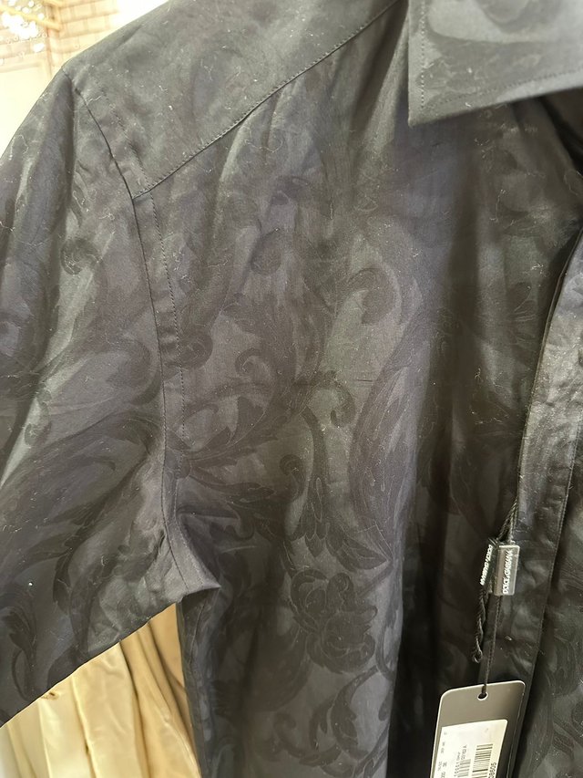 Camisa Dolce & Gabbana Negra Estampada