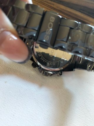 Reloj Boss Cronógrafo Negro y Plateado