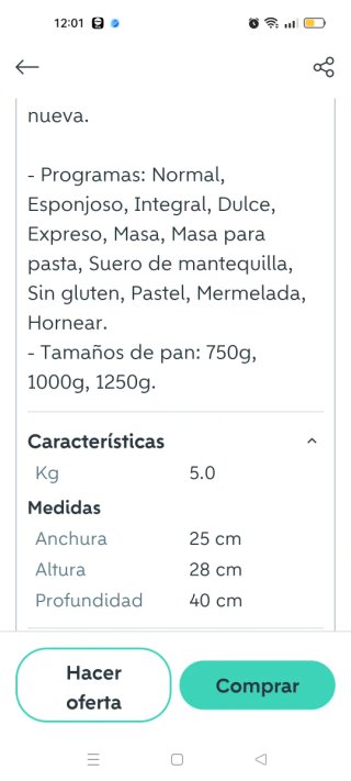 Panificadora Automática Bifinet Sfornapane
