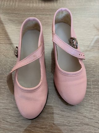 Zapatos Flamenca Niña Rosa