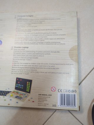Juego educativo madera letras y números