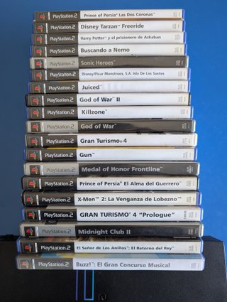 Consola PS2 + 19 Giochi + Accessori