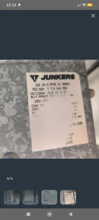 Placa Electrónica Junkers ZWE 24-3 MFAD