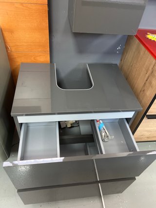 Mueble de baño moderno gris,blanco  En dos medidas