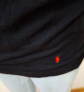 Polo Ralph Lauren Camiseta Negra V-Neck