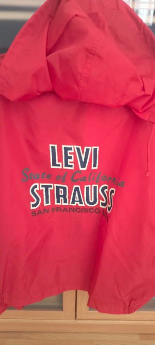 Chaqueta Impermeable Levi's Roja Talla L
