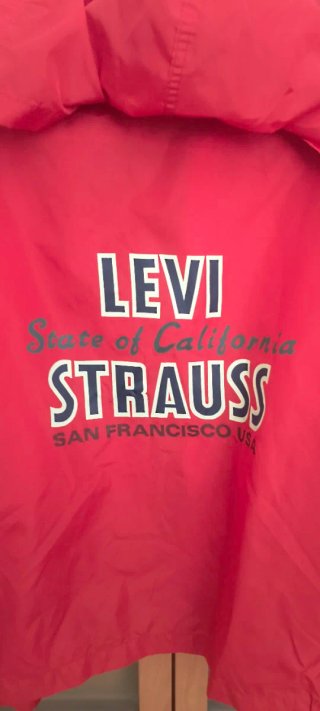 Chaqueta Impermeable Levi's Roja Talla L