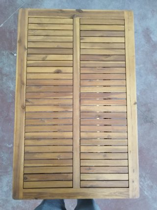 Tavolo Legno Acacia Pieghevole Giardino