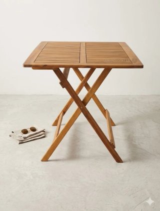 Tavolo Legno Acacia Pieghevole Giardino