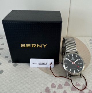 Reloj Berny Automático Negro/Plata