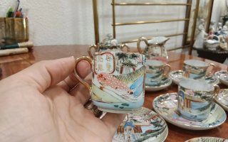 Set da tè in porcellana giapponese vintage