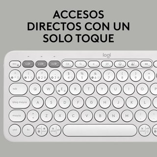 Teclado Logitech Pebble Keys 2 K380s Gris