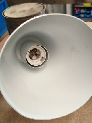 Lámparas colgantes madera y gris (2 unidades)