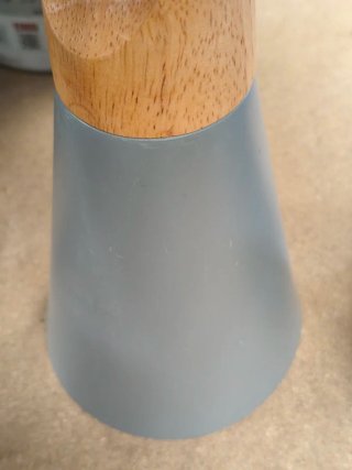 Lámparas colgantes madera y gris (2 unidades)