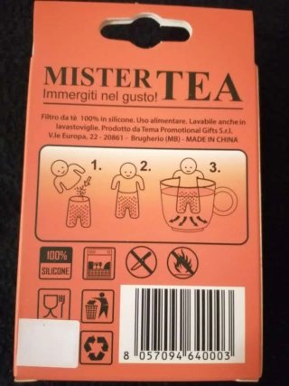 Filtro per tè a forma di omino