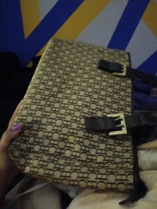 Bolso Carolina Herrera Beige y Marrón