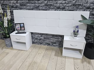 Cabecero matrimonial + 2 mesitas de noche