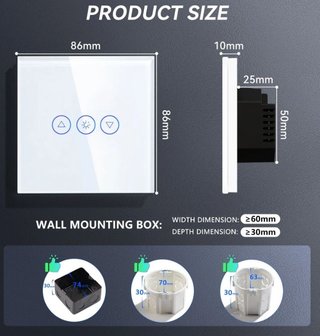 Interruptor regulable BSEED Smart Home WIFI