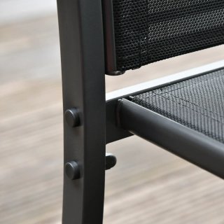 Conjunto Muebles Jardín 4 Piezas Negro