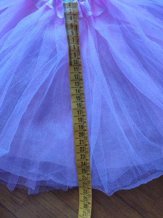 Gonna in tulle rosa morbido 3 strati