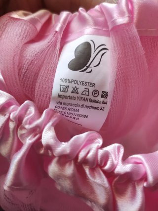 Gonna in tulle rosa morbido 3 strati