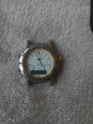 Reloj Action Analógico-Digital Dorado/Plateado