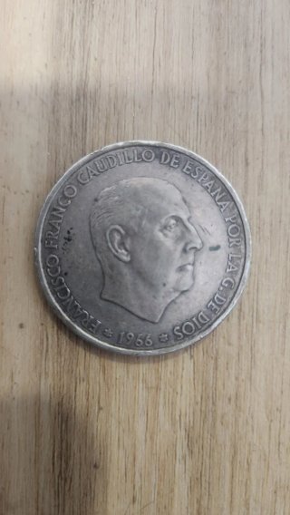 Moneda 100 ptas Francisco Franco Caudillo 1966