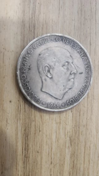Moneda 100 ptas Francisco Franco Caudillo 1966