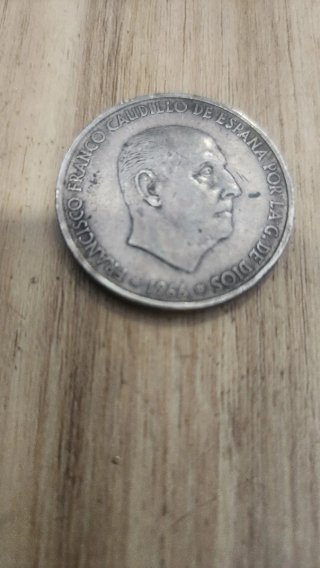 Moneda 100 ptas Francisco Franco Caudillo 1966