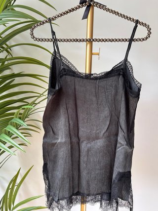 Blusa tirantes encaje Zara Talla M
